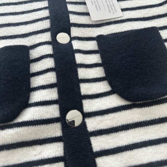 Jacadi Kids Striped Sweater - Navy and White - Picture 4 of 5